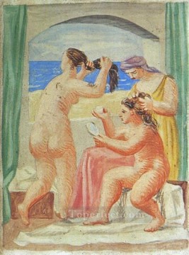 La coiffure 1 1922 Cubism Oil Paintings